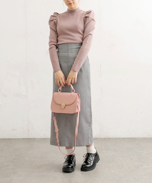 OLIVE des OLIVE(オリーブデオリーブ)の「レトロサドルショルダー(ショルダーバッグ・レディース・ダークブラウン/ベージュ/オフホワイト/ブラック・FREE)」の15枚目の写真