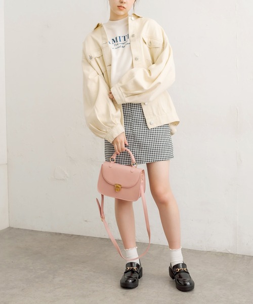 OLIVE des OLIVE(オリーブデオリーブ)の「レトロサドルショルダー(ショルダーバッグ・レディース・ダークブラウン/ベージュ/オフホワイト/ブラック・FREE)」の16枚目の写真