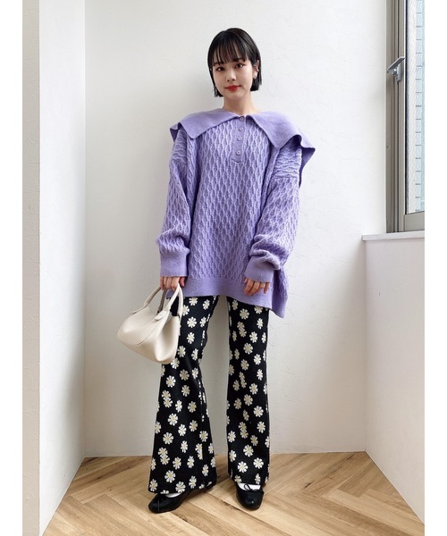 JUMELLE（ジュメロ）の「ビビットカラーニット（ニット/セーター・レディース・ピンク/パープル・FREE）」の11枚目の写真