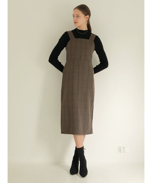 ACYM(アシーム)の「Vintage check long ワンピース(ワンピース・レディース・ブラウン/グレー系その他・FREE)」の12枚目の写真