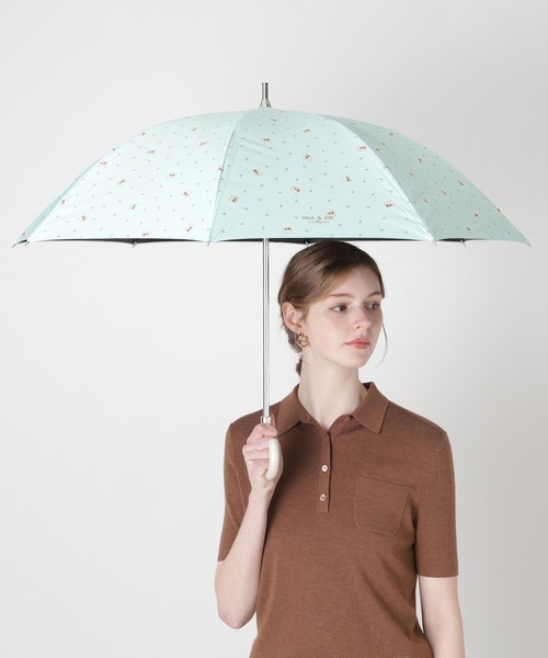 PAUL&JOE（ポールアンドジョー）の「一級遮光 晴雨兼用 日傘 軽量　”フラワー ジプシー”（長傘・レディース・ネイビー/ライトパープル/ミント・FREE）」の4枚目の写真