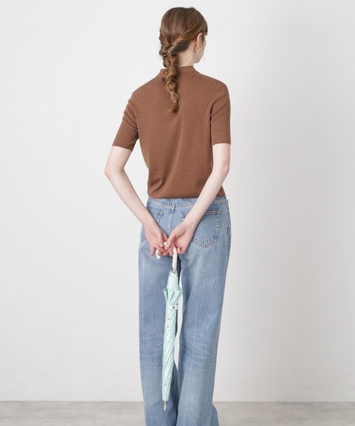 PAUL&JOE（ポールアンドジョー）の「一級遮光 晴雨兼用 日傘 軽量　”フラワー ジプシー”（長傘・レディース・ネイビー/ライトパープル/ミント・FREE）」の6枚目の写真