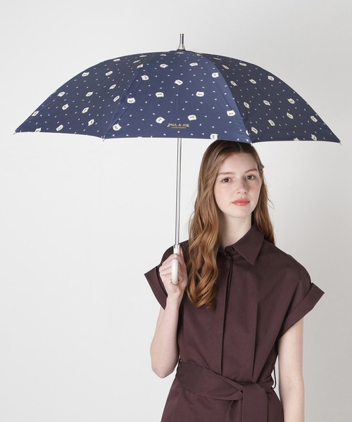 PAUL&JOE（ポールアンドジョー）の「一級遮光 晴雨兼用 日傘 軽量　”フラワー ジプシー”（長傘・レディース・ネイビー/ライトパープル/ミント・FREE）」の8枚目の写真