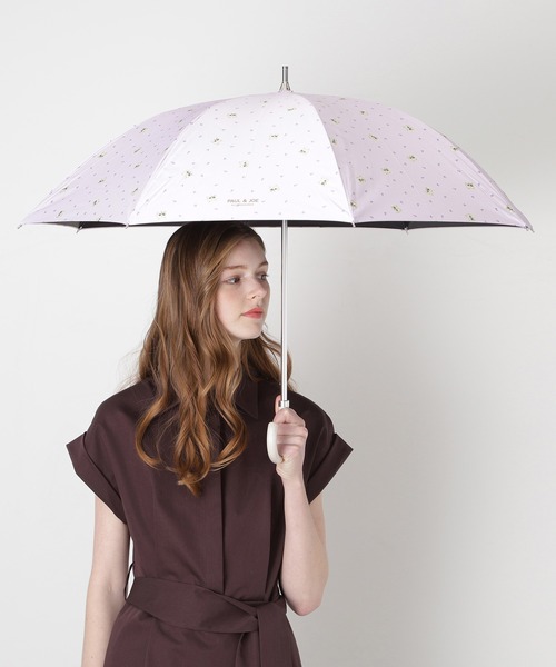 PAUL&JOE（ポールアンドジョー）の「一級遮光 晴雨兼用 日傘 軽量　”フラワー ジプシー”（長傘・レディース・ネイビー/ライトパープル/ミント・FREE）」の11枚目の写真