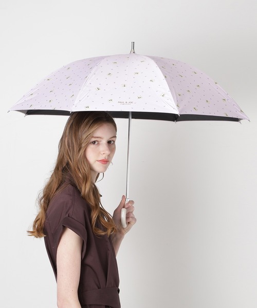 PAUL&JOE（ポールアンドジョー）の「一級遮光 晴雨兼用 日傘 軽量　”フラワー ジプシー”（長傘・レディース・ネイビー/ライトパープル/ミント・FREE）」の12枚目の写真