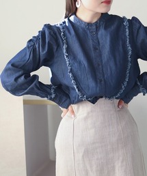 Bab | フリンジデニムシャツブラウス(シャツ/ブラウス)