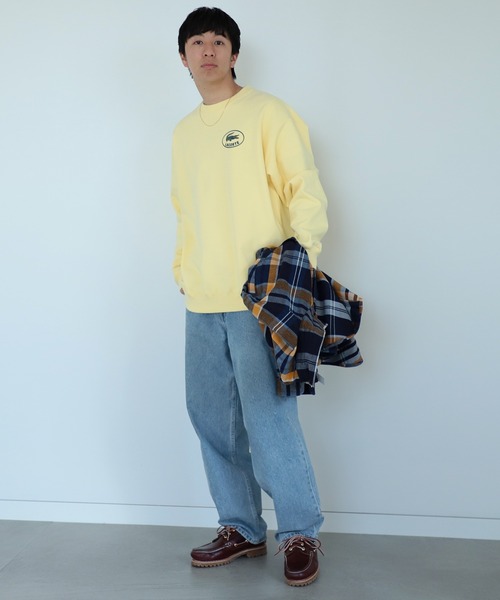 LACOSTE×BEAMS/別注BigLogosweat