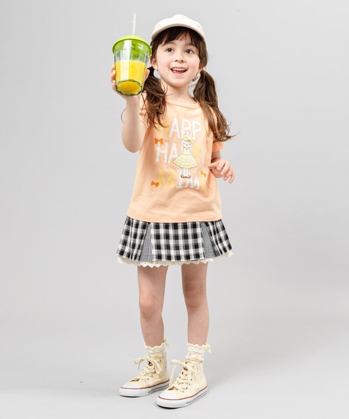 KP（ケーピー）の「サッカーチェックとギンガムのボックスプリーツスカパン(100-130cm)（スカート・キッズ・ブラック/グリーン・100cm/110cm/120cm/130cm）」の14枚目の写真