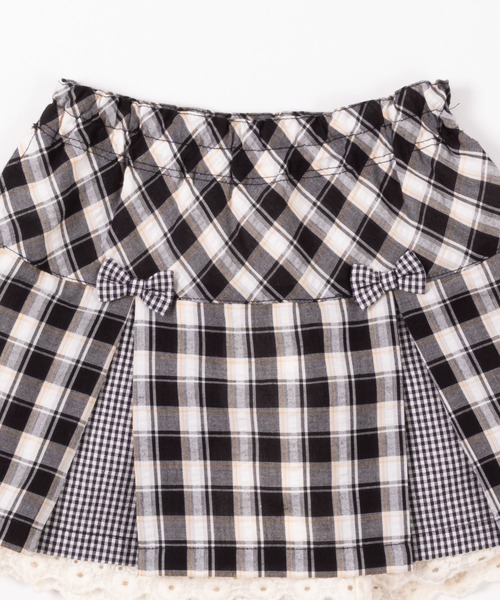 KP（ケーピー）の「サッカーチェックとギンガムのボックスプリーツスカパン(100-130cm)（スカート・キッズ・ブラック/グリーン・100cm/110cm/120cm/130cm）」の8枚目の写真