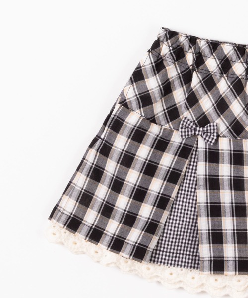 KP（ケーピー）の「サッカーチェックとギンガムのボックスプリーツスカパン(100-130cm)（スカート・キッズ・ブラック/グリーン・100cm/110cm/120cm/130cm）」の9枚目の写真