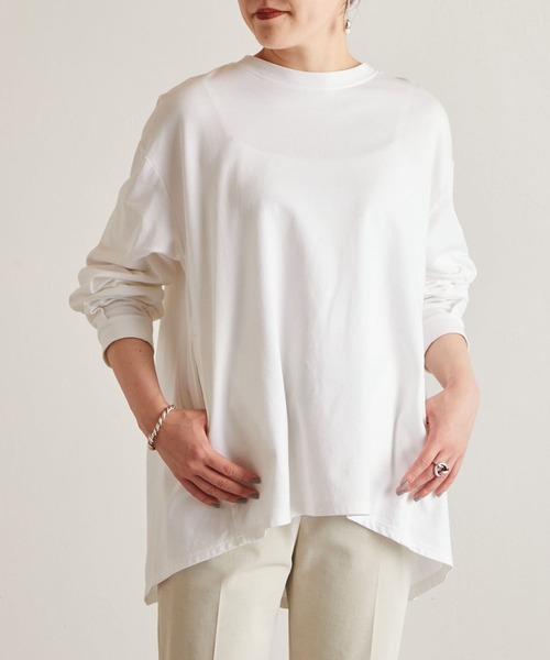 BEARDSLEY（ビアズリー）の「後ろパールドットカットソー（Tシャツ/カットソー・レディース・ホワイト/ブラック・FREE）」の9枚目の写真