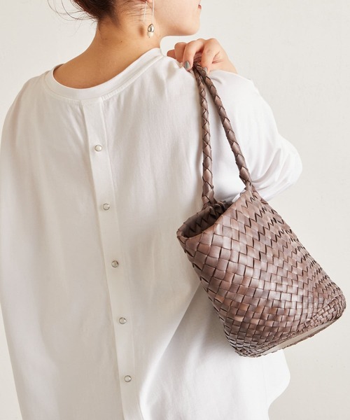 BEARDSLEY（ビアズリー）の「後ろパールドットカットソー（Tシャツ/カットソー・レディース・ホワイト/ブラック・FREE）」の14枚目の写真