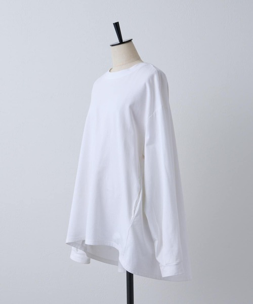 BEARDSLEY（ビアズリー）の「後ろパールドットカットソー（Tシャツ/カットソー・レディース・ホワイト/ブラック・FREE）」の4枚目の写真