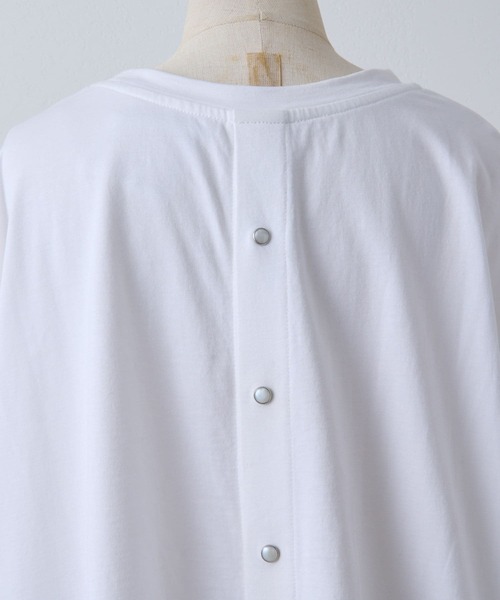 BEARDSLEY（ビアズリー）の「後ろパールドットカットソー（Tシャツ/カットソー・レディース・ホワイト/ブラック・FREE）」の15枚目の写真