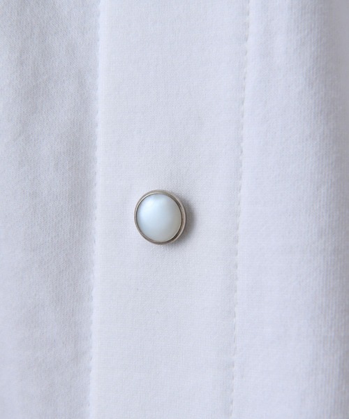 BEARDSLEY（ビアズリー）の「後ろパールドットカットソー（Tシャツ/カットソー・レディース・ホワイト/ブラック・FREE）」の6枚目の写真