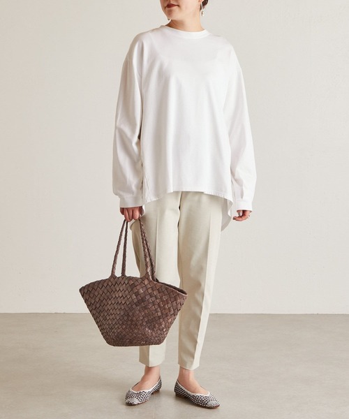 BEARDSLEY（ビアズリー）の「後ろパールドットカットソー（Tシャツ/カットソー・レディース・ホワイト/ブラック・FREE）」の3枚目の写真