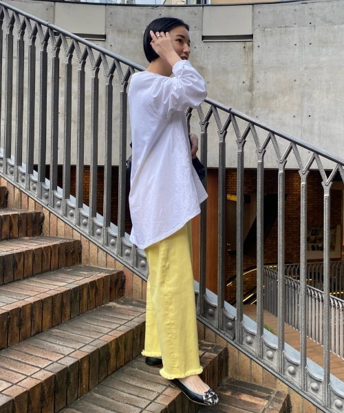 BEARDSLEY（ビアズリー）の「後ろパールドットカットソー（Tシャツ/カットソー・レディース・ホワイト/ブラック・FREE）」の22枚目の写真