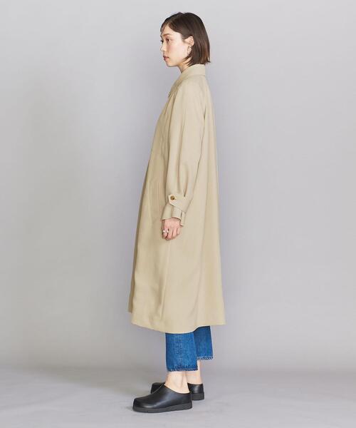 BEAUTY&YOUTH UNITED ARROWS（ビューティーアンドユースユナイテッドアローズ）の「BY ギャバジン ステンカラー コート（ステンカラーコート・レディース・ベージュ/ライム・S/M）」の4枚目の写真