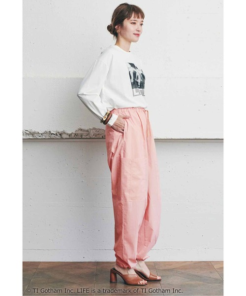 MEDE19F（メデジュウキュウ）の「ＭＥＤＥ１９Ｆ　パラシュート型パンツ（その他パンツ・レディース・ピンク/ライトカーキ・MEDIUM/LARGE/X-LARGE）」の4枚目の写真