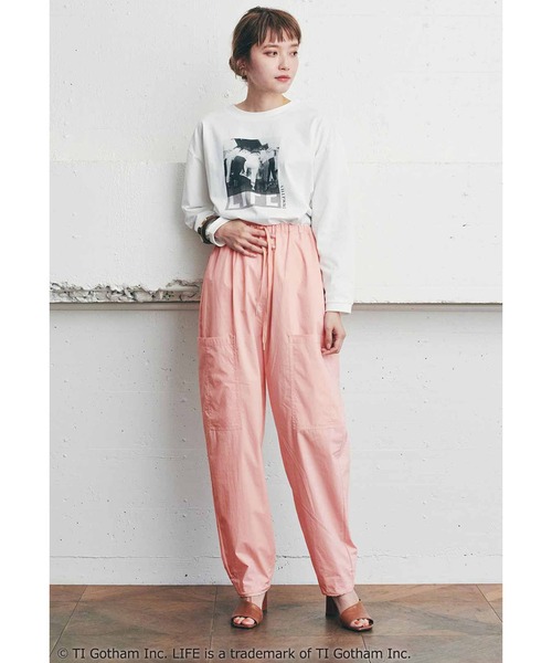 MEDE19F（メデジュウキュウ）の「ＭＥＤＥ１９Ｆ　パラシュート型パンツ（その他パンツ・レディース・ピンク/ライトカーキ・MEDIUM/LARGE/X-LARGE）」の5枚目の写真