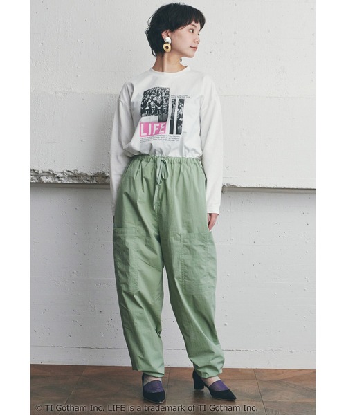 MEDE19F（メデジュウキュウ）の「ＭＥＤＥ１９Ｆ　パラシュート型パンツ（その他パンツ・レディース・ピンク/ライトカーキ・MEDIUM/LARGE/X-LARGE）」の9枚目の写真