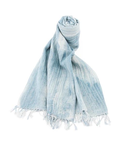 BEAMS（ビームス）の「Baje Craft / ハンドメイド インディゴストール（マフラー・メンズ・インディゴブルー・ONE SIZE）」の5枚目の写真