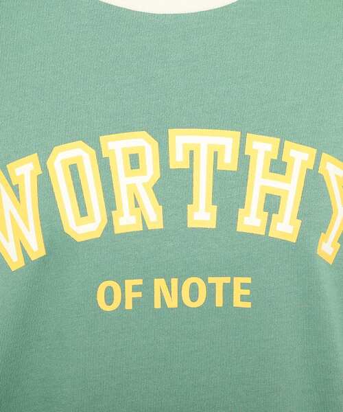 Cutie Blonde（キューティーブロンド）の「◆【S-L】配色リブプルオーバー（スウェット・レディース・グレー/オフホワイト/グリーン・01/02/03）」の16枚目の写真