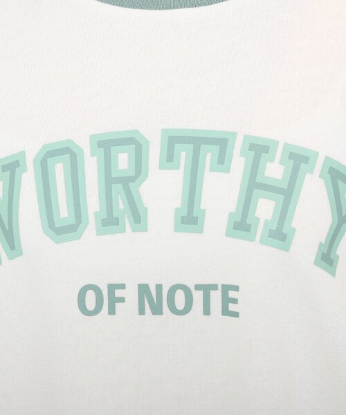 Cutie Blonde（キューティーブロンド）の「◆【S-L】配色リブプルオーバー（スウェット・レディース・グレー/オフホワイト/グリーン・01/02/03）」の22枚目の写真