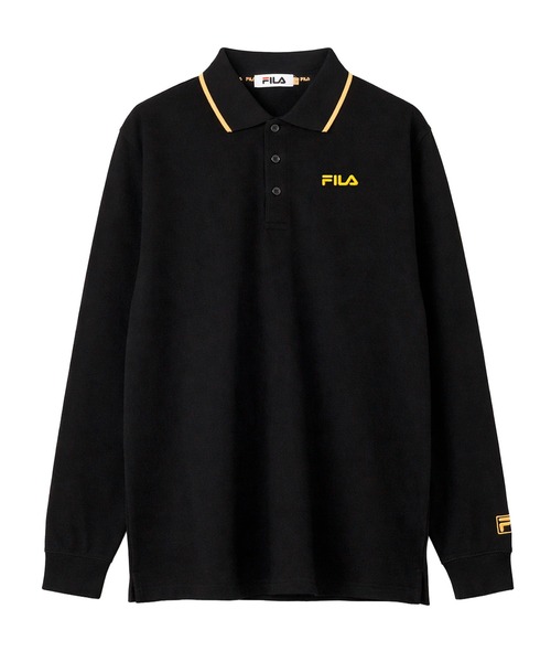 FILA(フィラ)の「FILA/フィラ ポロシャツ 長袖 綿100% 鹿の子 筆記体ロゴ刺繍 衿ライン(ポロシャツ・メンズ・ホワイト/ブラック/ダークグリーン/ネイビー/ホワイト系1/ブラック系1/ネイビー系1・LL/S/M/L/5L/4L)」の18枚目の写真