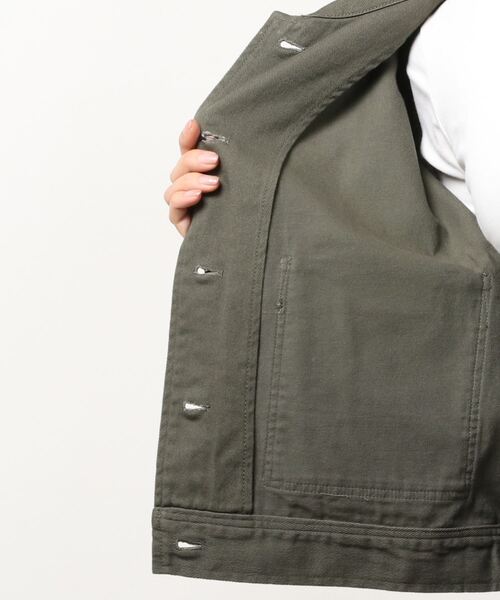 Dickies（ディッキーズ）の「Dickies ディッキーズ ショート丈カツラギジャケット（その他アウター・レディース・カーキ/アイボリー/チャコール・M/L）」の21枚目の写真