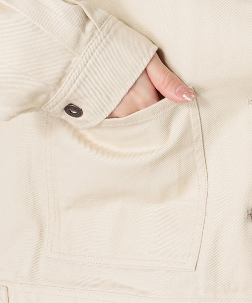 Dickies（ディッキーズ）の「Dickies ディッキーズ ショート丈カツラギジャケット（その他アウター・レディース・カーキ/アイボリー/チャコール・M/L）」の14枚目の写真