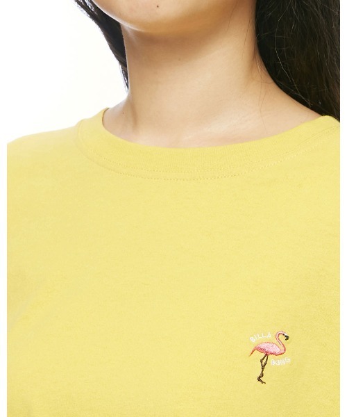 BILLABONG（ビラボン）の「BILLABONG レディース ONEPOINT EMB TEE Ｔシャツ 【2022年春夏モデル】/ビラボンクロップドTシャツ（Tシャツ/カットソー・レディース・ホワイト/マスタード/ブラック・MEDIUM）」の14枚目の写真