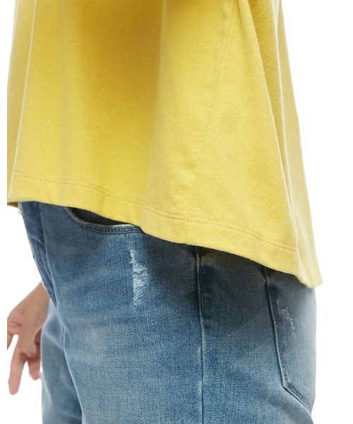 BILLABONG（ビラボン）の「BILLABONG レディース ONEPOINT EMB TEE Ｔシャツ 【2022年春夏モデル】/ビラボンクロップドTシャツ（Tシャツ/カットソー・レディース・ホワイト/マスタード/ブラック・MEDIUM）」の4枚目の写真