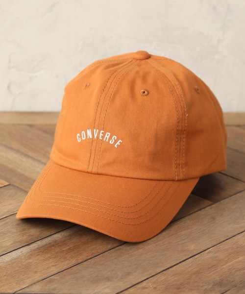 CONVERSE(コンバース)の「【CONVERSE/コンバース】コットンツイルロゴ ベースボールキャップ(キャップ・メンズ・スカイブルー/ブラック/ベージュ/グリーン/サンドベージュ/ミント/マスタード/ダークブルー/キャメル/バーガンディー/ライトベージュ/サーモンピンク・FREE)」の1枚目の写真