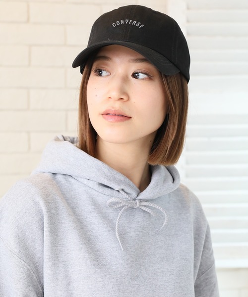 CONVERSE(コンバース)の「【CONVERSE/コンバース】コットンツイルロゴ ベースボールキャップ(キャップ・メンズ・スカイブルー/ブラック/ベージュ/グリーン/サンドベージュ/ミント/マスタード/ダークブルー/キャメル/バーガンディー/ライトベージュ/サーモンピンク・FREE)」の15枚目の写真