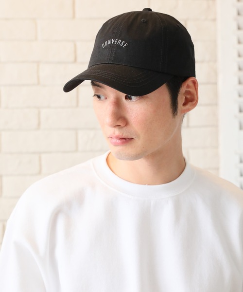 CONVERSE(コンバース)の「【CONVERSE/コンバース】コットンツイルロゴ ベースボールキャップ(キャップ・メンズ・スカイブルー/ブラック/ベージュ/グリーン/サンドベージュ/ミント/マスタード/ダークブルー/キャメル/バーガンディー/ライトベージュ/サーモンピンク・FREE)」の17枚目の写真