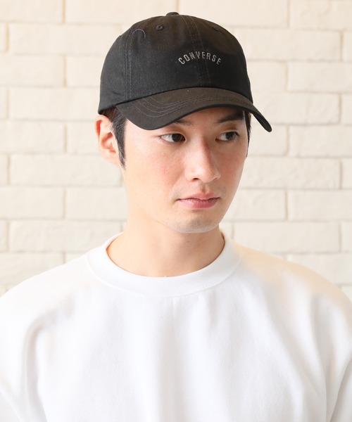 CONVERSE(コンバース)の「【CONVERSE/コンバース】コットンツイルロゴ ベースボールキャップ(キャップ・メンズ・スカイブルー/ブラック/ベージュ/グリーン/サンドベージュ/ミント/マスタード/ダークブルー/キャメル/バーガンディー/ライトベージュ/サーモンピンク・FREE)」の18枚目の写真