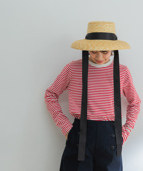 URBAN RESEARCH(アーバンリサーチ)の「クルーネックボーダーカットソー(Tシャツ/カットソー・レディース・ブルー系その他/レッド系その他・FREE)」の4枚目の写真