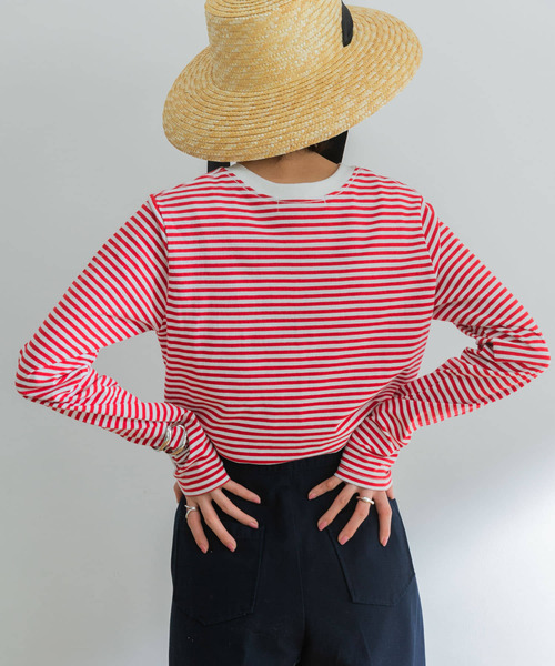 URBAN RESEARCH(アーバンリサーチ)の「クルーネックボーダーカットソー(Tシャツ/カットソー・レディース・ブルー系その他/レッド系その他・FREE)」の7枚目の写真