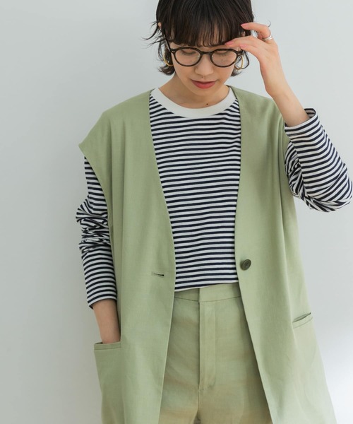 URBAN RESEARCH(アーバンリサーチ)の「クルーネックボーダーカットソー(Tシャツ/カットソー・レディース・ブルー系その他/レッド系その他・FREE)」の14枚目の写真