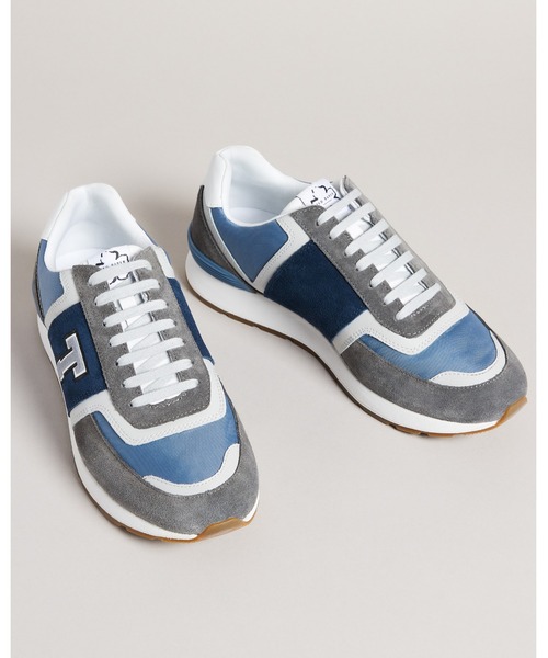 Ted Baker（テッドベーカー）の「GREGORY メンズ レザー スニーカー (ブランドロゴ)（スニーカー・メンズ・ライム/チャコールグレー/ブラック・42/43/44/41/40）」の8枚目の写真
