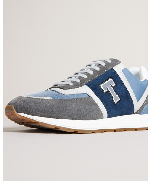 Ted Baker（テッドベーカー）の「GREGORY メンズ レザー スニーカー (ブランドロゴ)（スニーカー・メンズ・ライム/チャコールグレー/ブラック・42/43/44/41/40）」の9枚目の写真