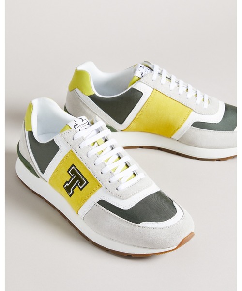 Ted Baker（テッドベーカー）の「GREGORY メンズ レザー スニーカー (ブランドロゴ)（スニーカー・メンズ・ライム/チャコールグレー/ブラック・42/43/44/41/40）」の11枚目の写真