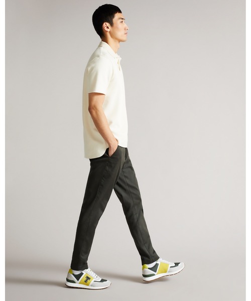 Ted Baker（テッドベーカー）の「GREGORY メンズ レザー スニーカー (ブランドロゴ)（スニーカー・メンズ・ライム/チャコールグレー/ブラック・42/43/44/41/40）」の13枚目の写真
