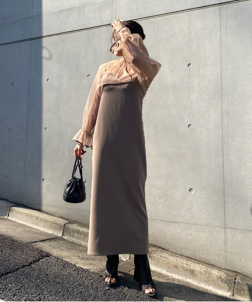 Ameri MANY WAY AIRY VEIL DRESS - ドレス