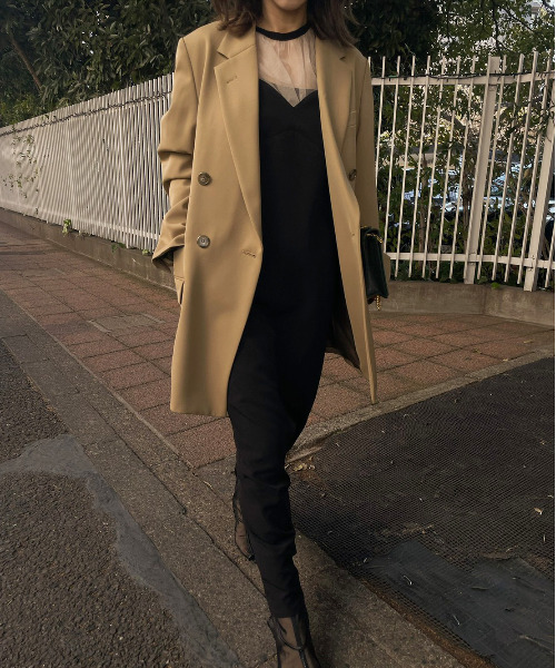 AMERI VINTAGE MANY WAYAIRYVEIL ベージュ　Mサイズ MANY WAY AIRY VEIL DRESS（ワンピース）｜Ameri（アメリ）の