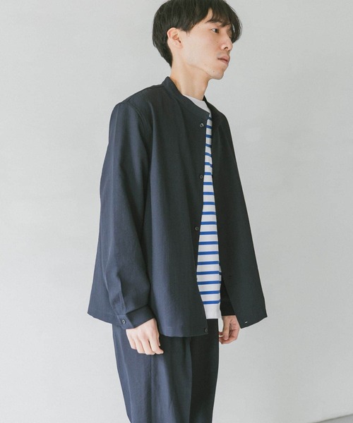 URBAN RESEARCH DOORS（アーバンリサーチドアーズ）の「イージーケアスタンドブルゾン（ブルゾン・メンズ・ネイビー/オリーブ/グリーン・MEDIUM/LARGE）」の3枚目の写真