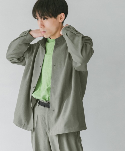 URBAN RESEARCH DOORS（アーバンリサーチドアーズ）の「イージーケアスタンドブルゾン（ブルゾン・メンズ・ネイビー/オリーブ/グリーン・MEDIUM/LARGE）」の17枚目の写真