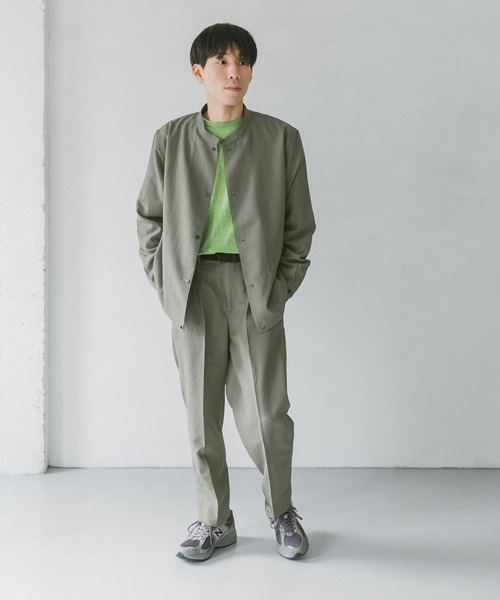 URBAN RESEARCH DOORS（アーバンリサーチドアーズ）の「イージーケアスタンドブルゾン（ブルゾン・メンズ・ネイビー/オリーブ/グリーン・MEDIUM/LARGE）」の4枚目の写真