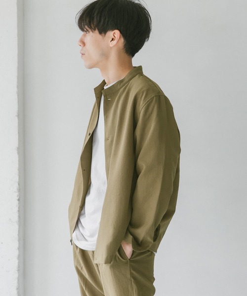 URBAN RESEARCH DOORS（アーバンリサーチドアーズ）の「イージーケアスタンドブルゾン（ブルゾン・メンズ・ネイビー/オリーブ/グリーン・MEDIUM/LARGE）」の9枚目の写真